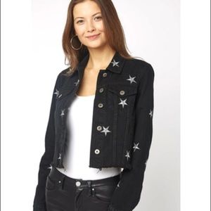 pistola denim jacket with stars